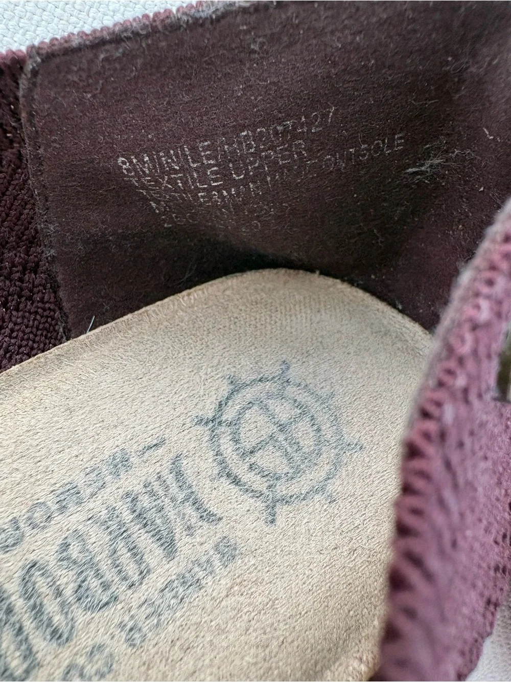 Harborside Nile Burgundy Flats. Size 8. Excellent condition.